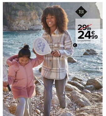 Carrefour Surchemise femme offre