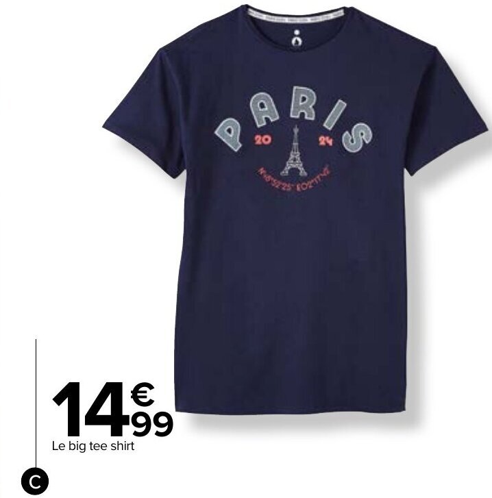 Promo Le big tee shirt chez Carrefour