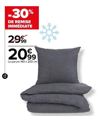 Carrefour La parure 140 x 200 cm offre