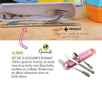 E.Leclerc SET DE 3 COUVERTS ENFANT offre