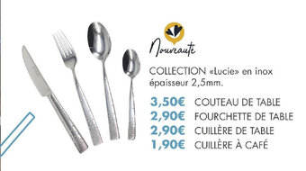 E.Leclerc COLLECTION «Lucie» en inox épaisseur 2,5mm. offre