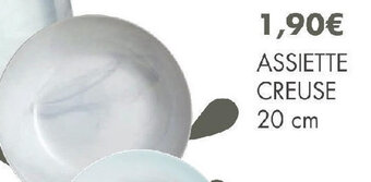 ASSIETTE CREUSE 20 cm