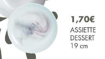 E.Leclerc ASSIETTE DESSERT 19 cm offre