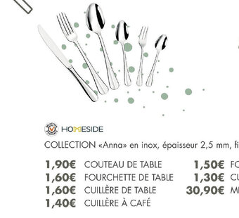 E.Leclerc COLLECTION <<Anna» en inox, épaisseur 2,5 mm, finition brillante offre