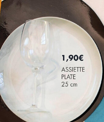 E.Leclerc ASSIETTE PLATE 25 cm offre