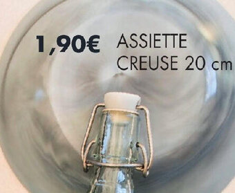 E.Leclerc ASSIETTE CREUSE 20 cm offre