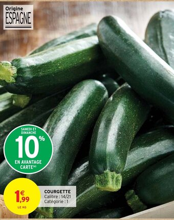 Intermarché COURGETTE offre