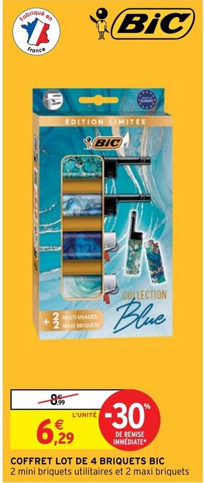 Intermarché COFFRET LOT DE 4 BRIQUETS BIC offre