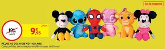 Intermarché PELUCHE 30CM DISNEY 100 ANS Composé des personnages emblématiques de Disney. offre