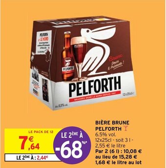 Intermarché Hyper BIÈRE BRUNE PELFORTH I offre
