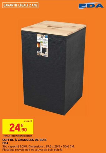 Intermarché Hyper COFFRE À GRANULES DE BOIS offre
