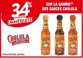 SUR LA GAMME(Âč) DES SAUCES CHOLULA