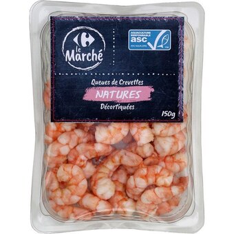 Carrefour Crevettes décortiquées natures carrefour le marché asc offre