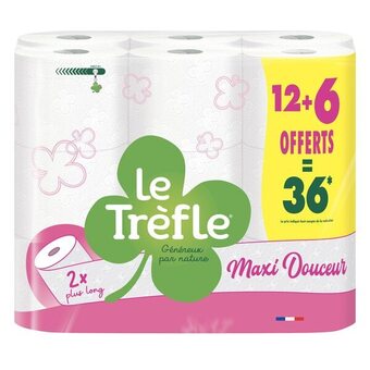 Carrefour Le trefle papier toilette offre