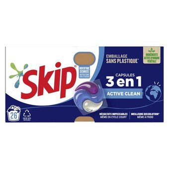 Carrefour Skip lessive capsules 3 en 1 offre