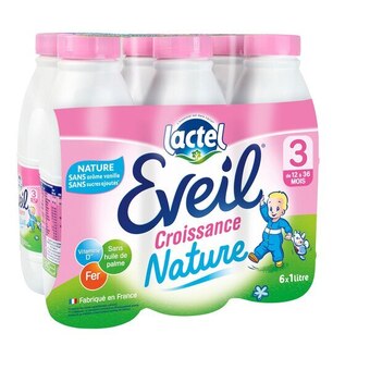 Carrefour Market Lactel éveil croissance nature offre