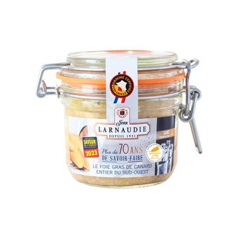 Carrefour Market Jean larnaudie foie gras de canard entier du sud-ouest offre