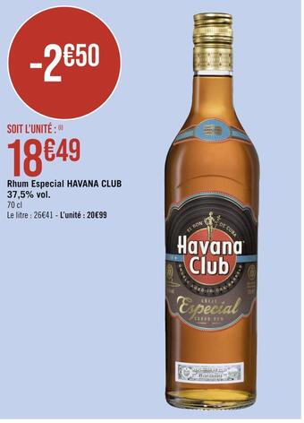 Havana club rhum especial