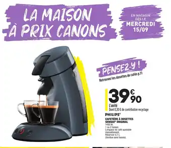 ALDI Cafetiére a Dosettes Senseo offre