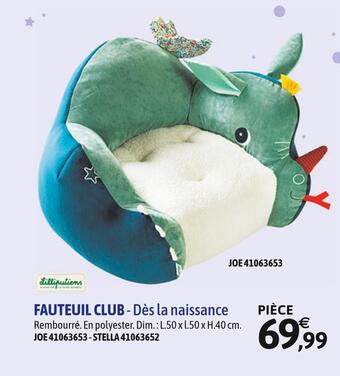 JouéClub Lilliputiens fauteuil club offre