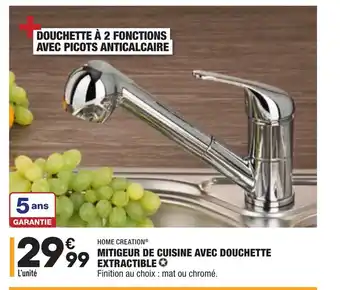 ALDI Mitigeur De Cuisine Avec Douchette Extractible offre
