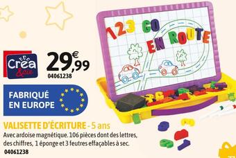 JouéClub Crea & cie valisette d’écriture offre