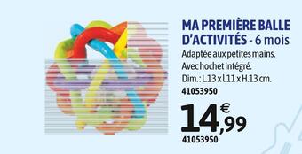 JouéClub Ma première balle d’activités offre
