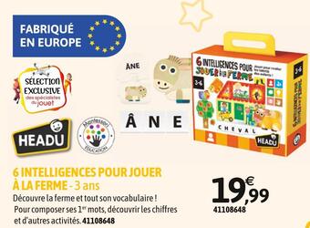 JouéClub Headu 6 intelligences pour jouer à la ferme offre