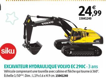 Siku excavateur hydraulique volvo ec 290c