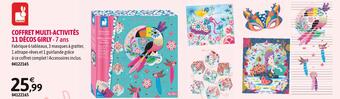JouéClub Janod coffret multi-activités 11 décos girly offre