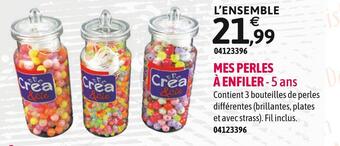 JouéClub Crea & cie mes perles à enfiler offre