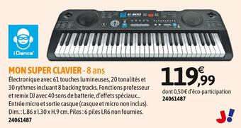 JouéClub I dance mon super clavier offre