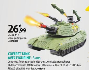 JouéClub Coffret tank avec figurine offre