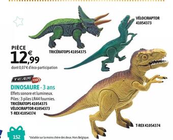 JouéClub Team city dinosaure offre