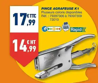 Pince Agrafeuse K1 Rapid