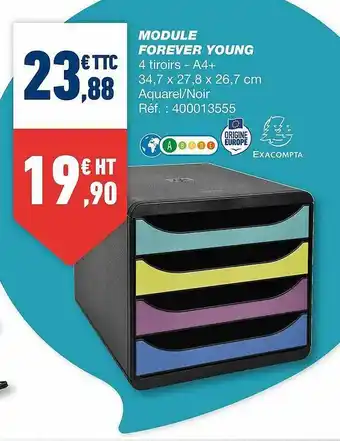 Bureau Vallée Module Forever Young Exacompta offre