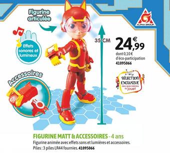 JouéClub Alpha group figurine matt & accessoires offre
