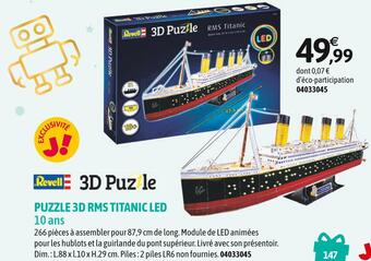 Revell puzzle 3d rms titanic led