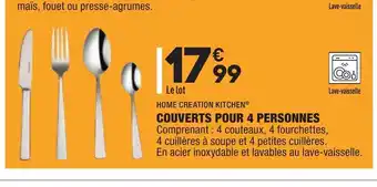 ALDI Couverts Pour 4 Personnes offre