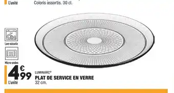 ALDI Plat De Service En Verre offre