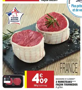 ALDI 2 Rumsteaks Facon Tournedos offre