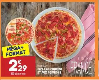 ALDI Pizza Au Chorizo Et Aux Poivrons offre