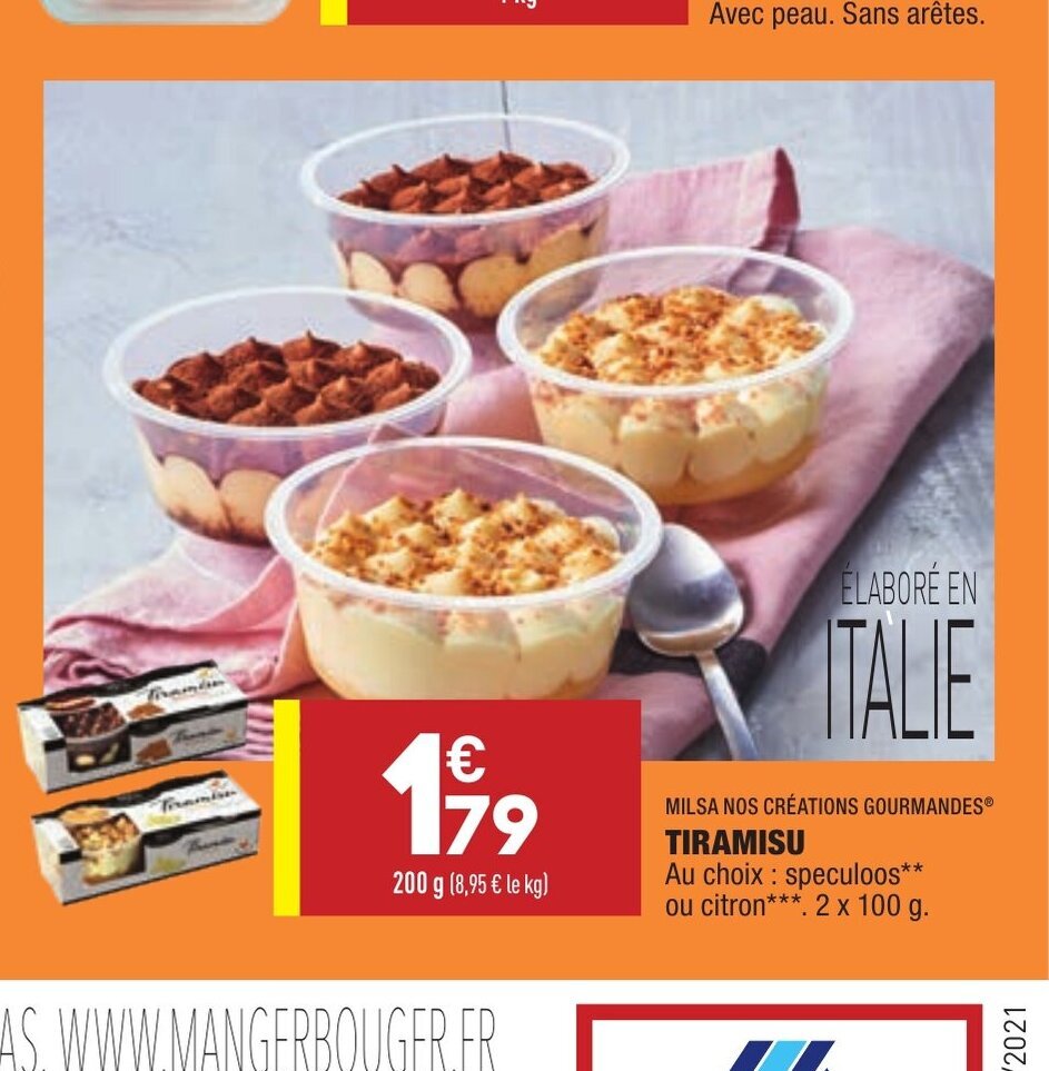 Promo Tiramisu chez ALDI
