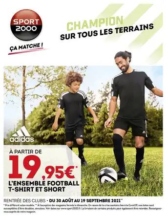 L'Ensemble Football T-Shirt Et Short