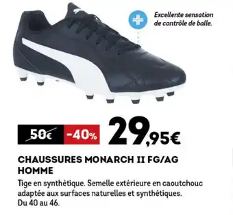 Sport 2000 Chaussures Monarch II FG/AG Homme offre