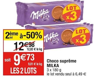 Cora x Carrefour Milka Choco suprême offre