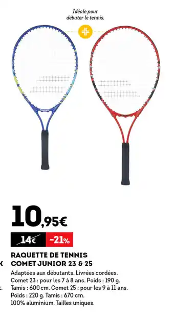 Sport 2000 Raquette De Tennis Comet Junior offre