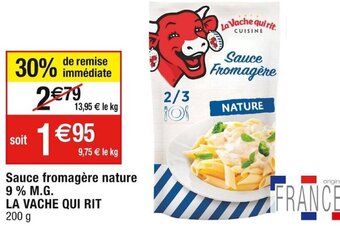 Cora x Carrefour Sauce Fromagère NATURE offre