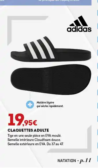 Sport 2000 Claquettes Adulte offre