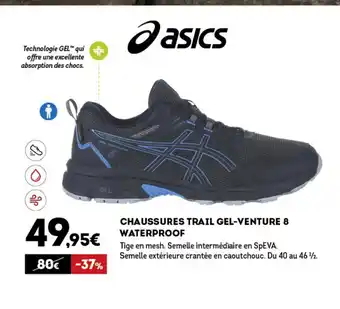 Sport 2000 Chaussures Trail Gel-Venture 8 Waterproof offre